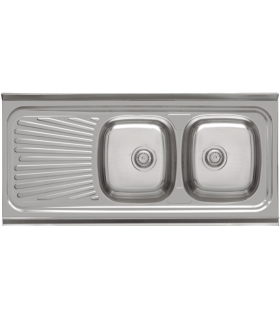 Sink for furniture with drainer model dp12050