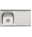 Sink for furniture with drainer model sp9050