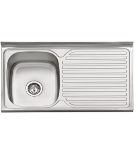 Sink for furniture with drainer model sp9050