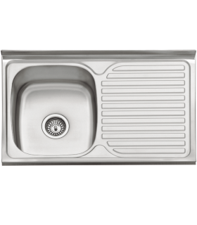 Sink for furniture with drainer model sp8050