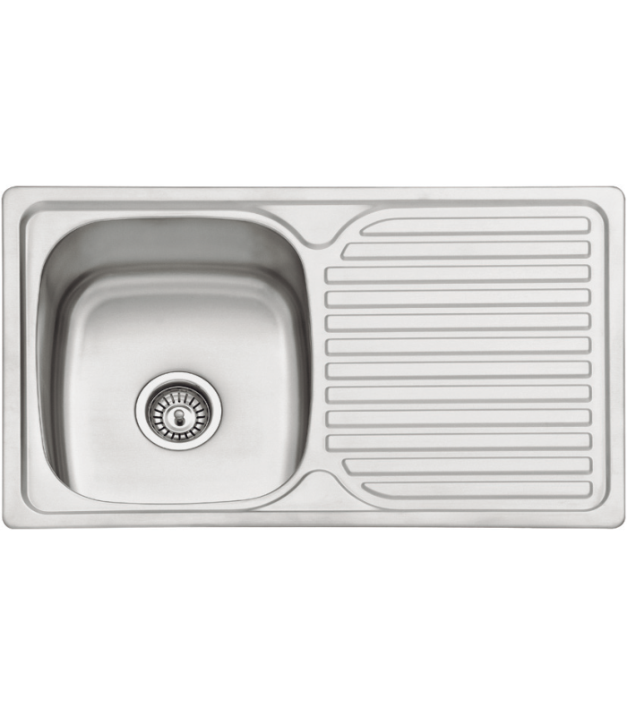 Sink with drainer with/without hole tap se8048