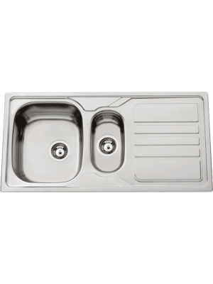 Évier avec égouttoir avec/sans trou pour robinet Écosse 100 cm