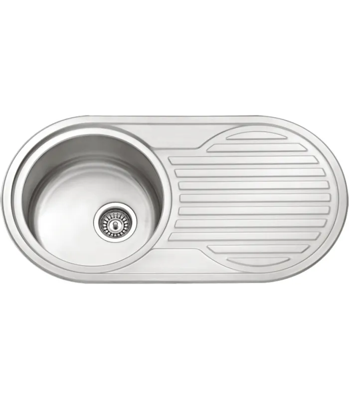 Fregadero con escurridor izquierdo y orificio grifo