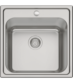 One-breasted sink in stainless steel model se5050