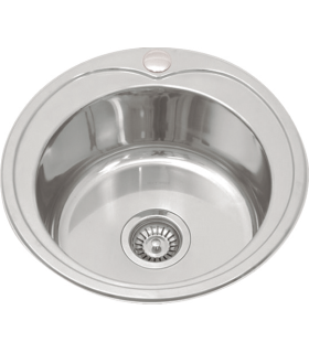 One-breasted sink in stainless steel model se4848