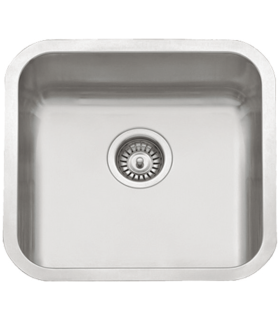 One-breasted sink in stainless steel model su5045