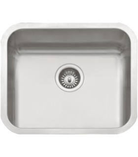 One-breasted sink in stainless steel model su5545