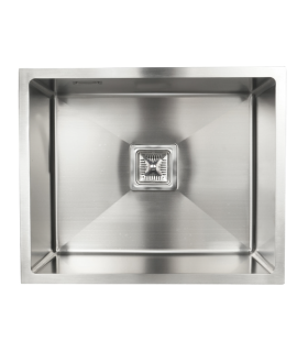 One-breasted sink in stainless steel model sq5444