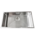 One-breasted sink in stainless steel model sq7743