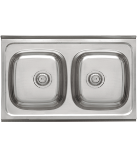 2-breasted sink for furniture model dp8050