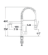 copy of EM-140NCBCR chromium low body single-control faucet