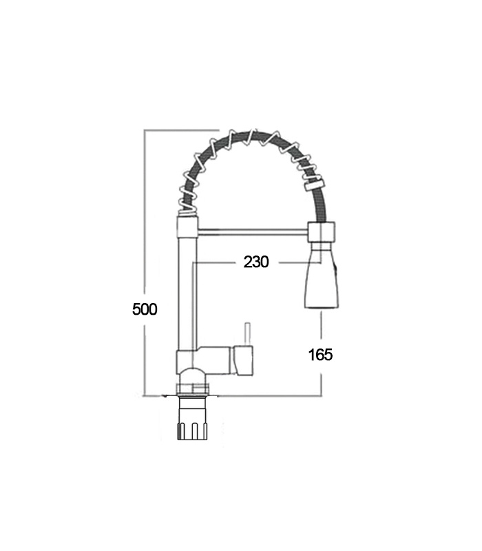 copy of EM-140NCBCR chromium low body single-control faucet