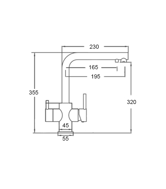 copy of EM-140NCBCR chromium low body single-control faucet