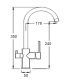 copy of EM-140NCBCR chromium low body single-control faucet