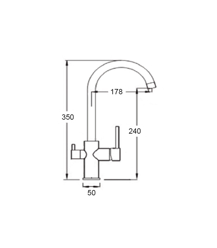 copy of EM-140NCBCR chromium low body single-control faucet