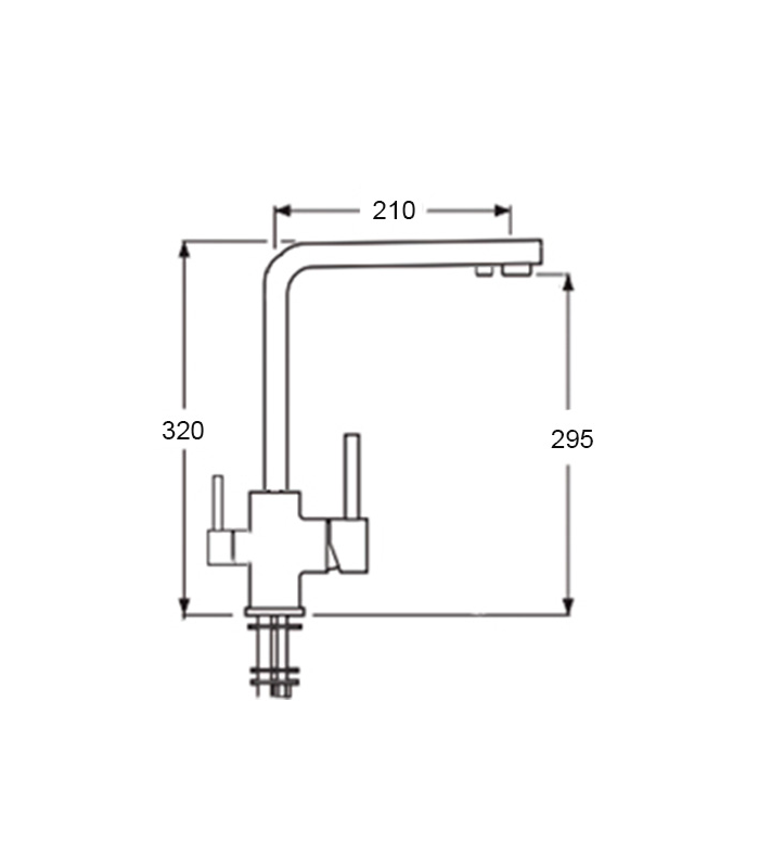 copy of EM-140NCBCR chromium low body single-control faucet