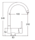 copy of EM-140NCBCR chromium low body single-control faucet