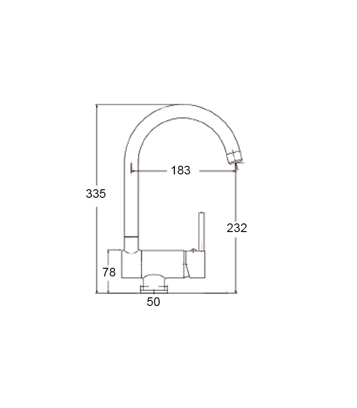 copy of EM-140NCBCR chromium low body single-control faucet