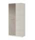 Frs Armoire Alba portes coulissantes finition blanche 200 cm(hauteur)120 cm(largeur)50 cm(longueur)