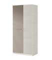 copy of Armoire Alba portes coulissantes finition blanche 200 cm(hauteur)120 cm(largeur)50 cm(longueur)