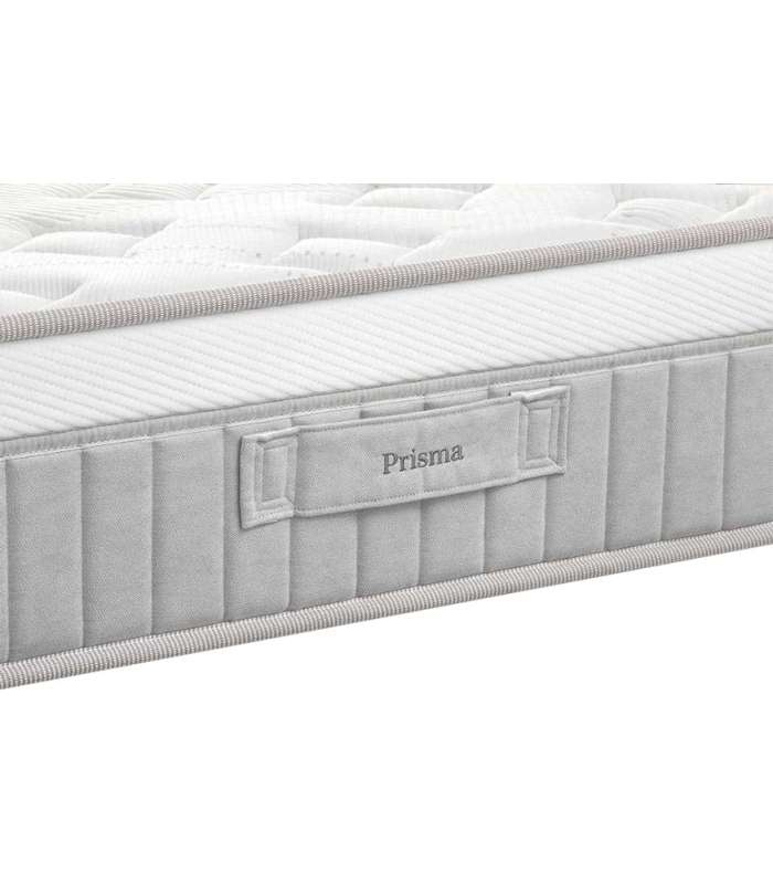 Matelas Prisma de Sonpura ressorts ensachés HR avec visco et une épaisseur de 21cm.