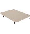 Base tapizada Maxi Somi de Colchones.es tapizado beige de 80x190.