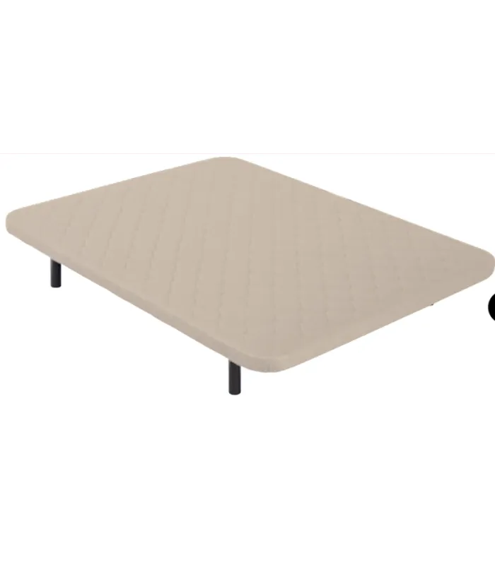 Base estofada Maxi Somi em bege, 135x200 cm.
