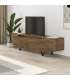 Elegancia y funcionalidad: Mueble TV Carmen en nogal y negro.