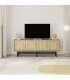 Elegancia y funcionalidad: Mueble TV Gema en roble y negro.