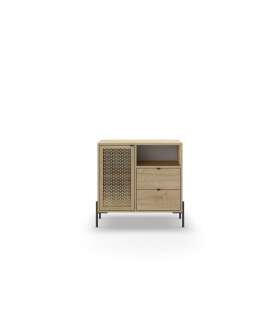 Mueble auxiliar India con cajones y puerta elegante