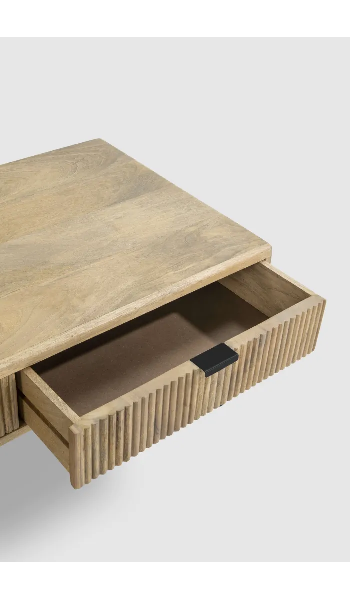 Mesa de centro Michel en madera de mango, 120x60x45 cm