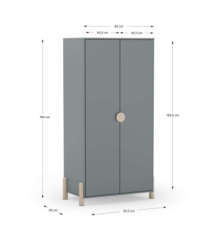 Buffet 3 portes 3 tiroirs finition naturelle Cusco, 171 cm (Largeur) 40 cm (Profondeur) 80 cm (Hauteur).