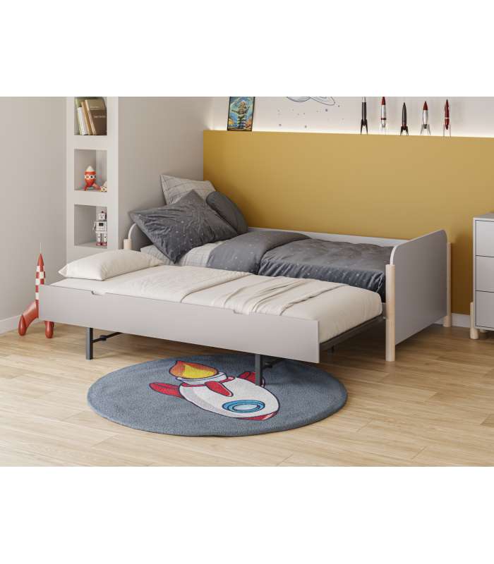 Buy CAMA NIDO 0.90 KIARA 90X190 BLANCO/NATURAL