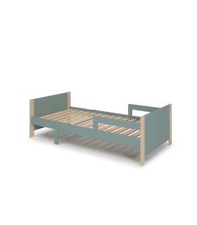 Amir Youth Bed Extensível em óleo verde e cera branca