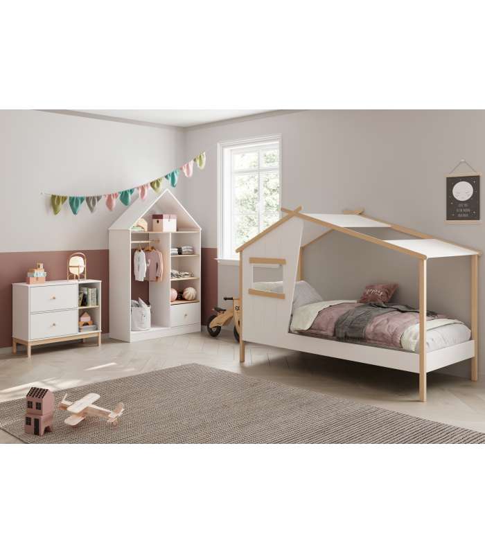 Buy CAMA NIDO 0.90 KIARA 90X190 BLANCO/NATURAL