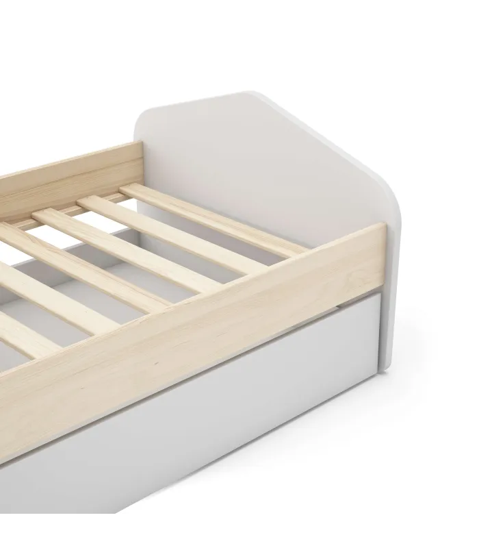 Cama nido juvenil Estela, blanco/cera, 100x205.4cm