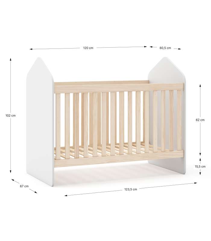 Buy CAMA NIDO 0.90 KIARA 90X190 BLANCO/NATURAL