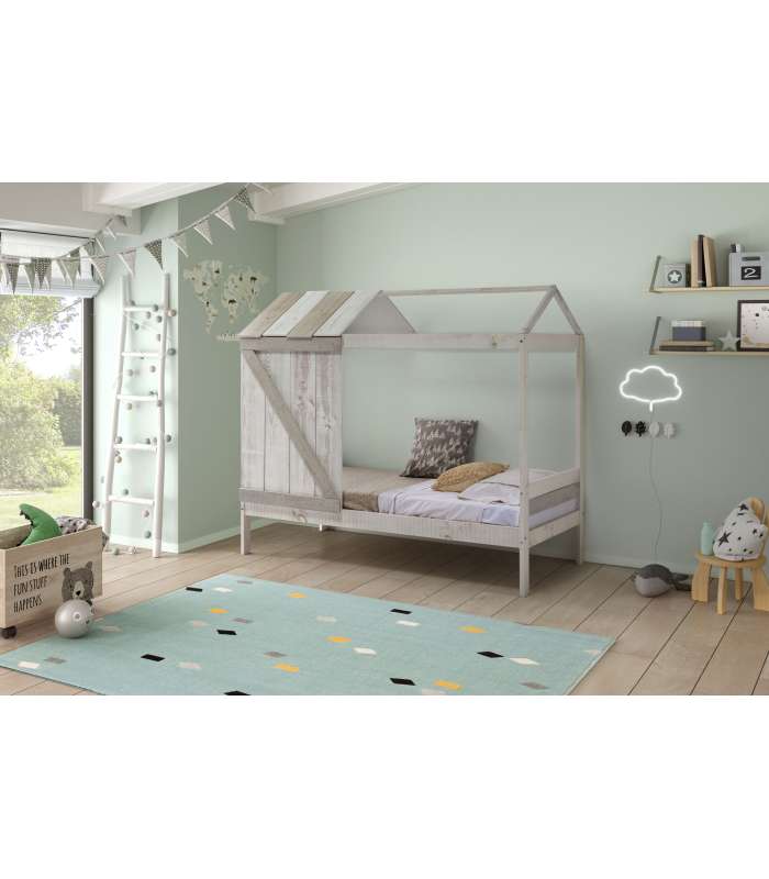 Buy CAMA NIDO 0.90 KIARA 90X190 BLANCO/NATURAL