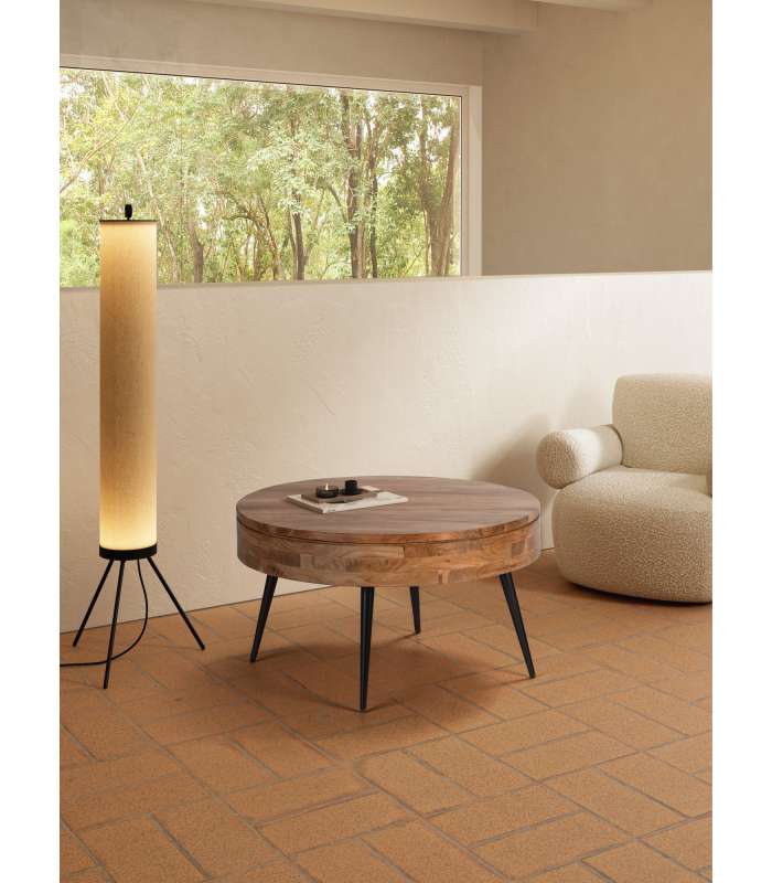 Mesa redonda: elegância natural para sua sala de estar.