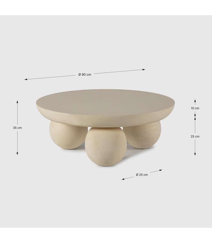 Mesa de centro redonda: elegancia natural para tu sala de estar.