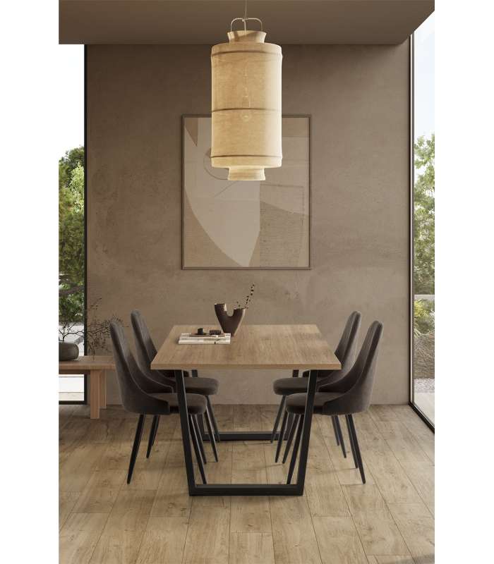 Mesa de comedor rectangular fija: elegancia y estilo .