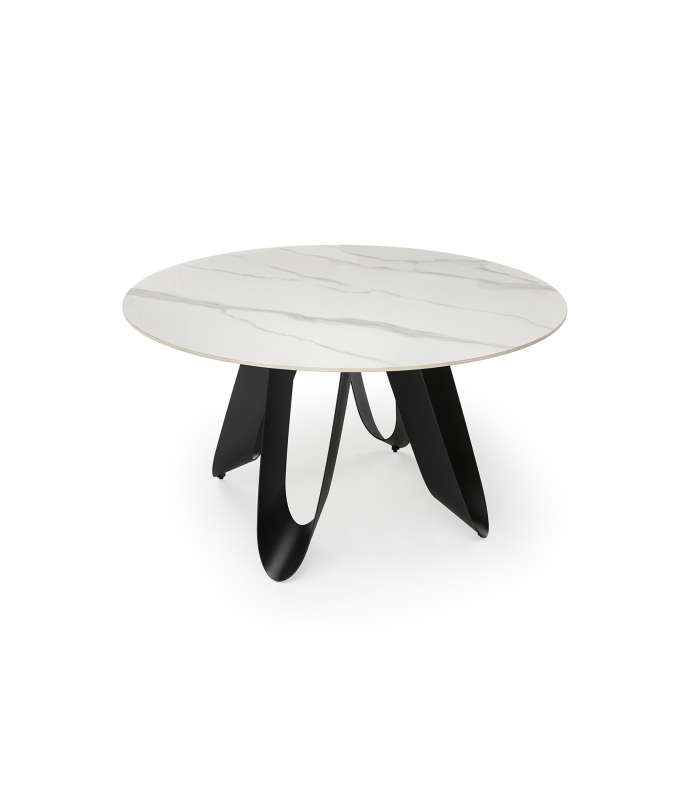 Mesa de comedor redonda fija Md-Amelia elegante diseño