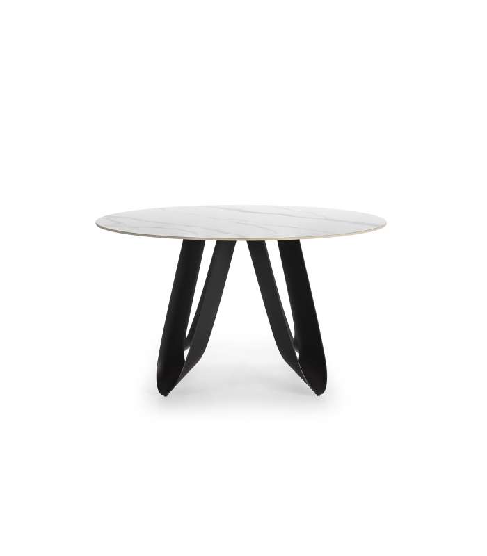 Mesa de comedor redonda fija Md-Amelia elegante diseño