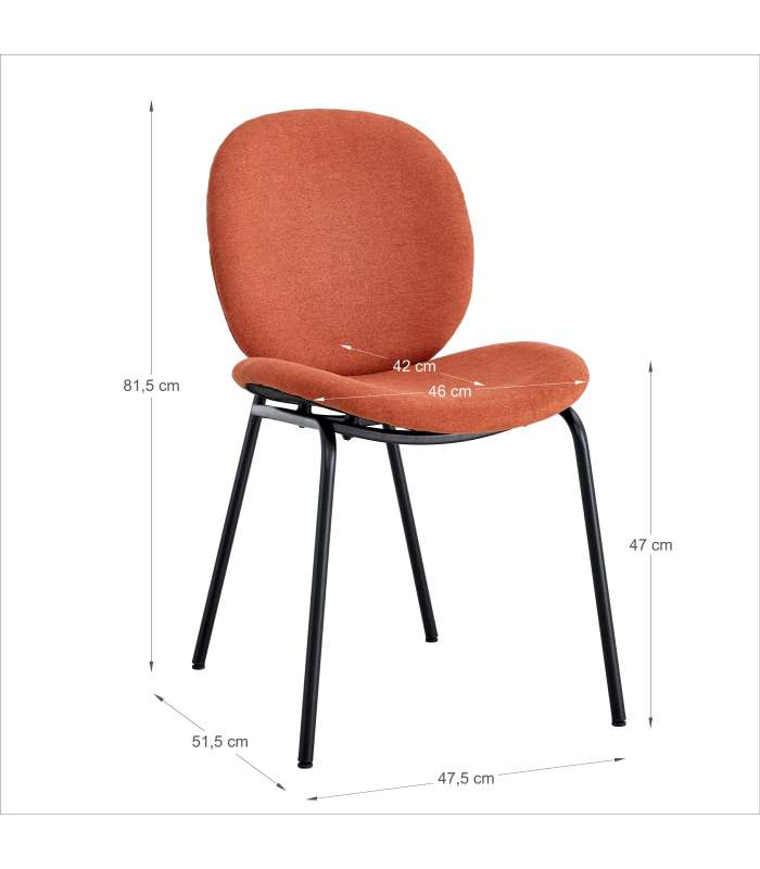 Lot de 2 chaises modèle Mali finition verte 79 cm (hauteur) 45 cm (largeur) 48 cm (longueur)