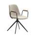 Pack de 2 sillones modelo Tajo tapizado textil beige.