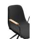 Pack de 2 sillones modelo Tajo tapizado textil negro.