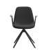 Pack de 2 sillones modelo Tajo tapizado textil negro.