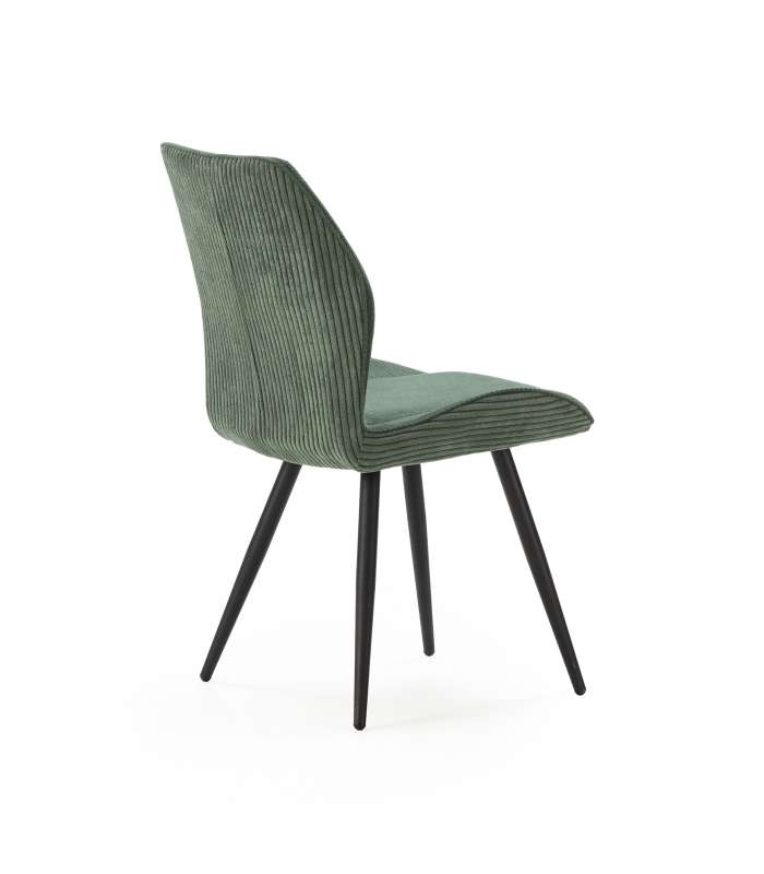 Lot de 2 chaises modèle Mali finition verte 79 cm (hauteur) 45 cm (largeur) 48 cm (longueur)