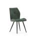 Lot de 2 chaises modèle Mali finition verte 79 cm (hauteur) 45 cm (largeur) 48 cm (longueur)