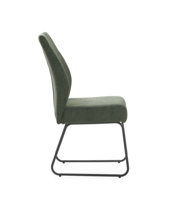 Lot de 2 chaises modèle Mali finition verte 79 cm (hauteur) 45 cm (largeur) 48 cm (longueur)